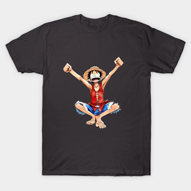 Monkey D Luffy - One Piece T-Shirt by Buff Geeks Art